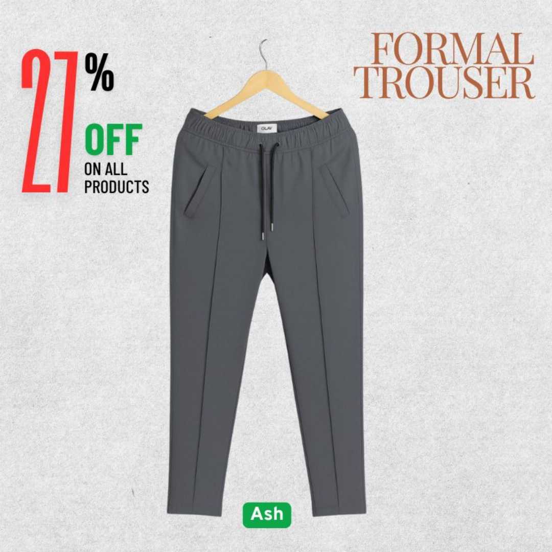 Formal,Pant,Cutting,Trouser,For,Men,(Ash)